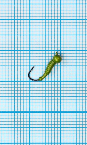 Мормышка Личинка комара (Mosquito) 0,3/14, желтый Fluo