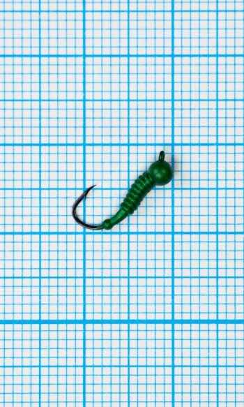 Мормышка Личинка комара (Mosquito) 0,3/14, зеленый Fluo
