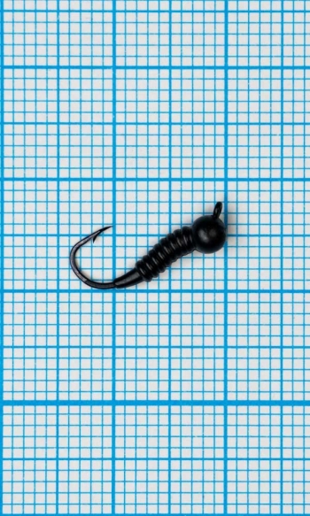 Мормышка Личинка комара (Mosquito) 0,5/12, чёрный