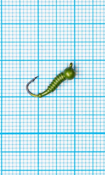 Мормышка Личинка комара (Mosquito) 0,5/12, желтый Fluo