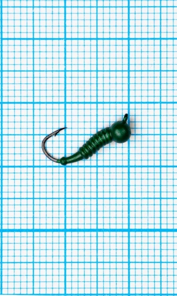 Мормышка Личинка комара (Mosquito) 0,5/12, зеленый Fluo