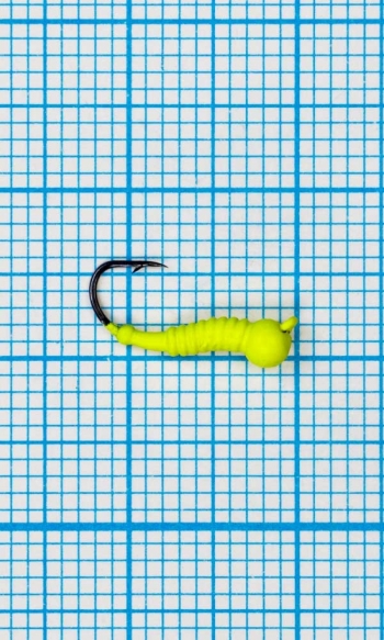 Мормышка Личинка комара (Mosquito) 0,3/14, желтый Fluo +
