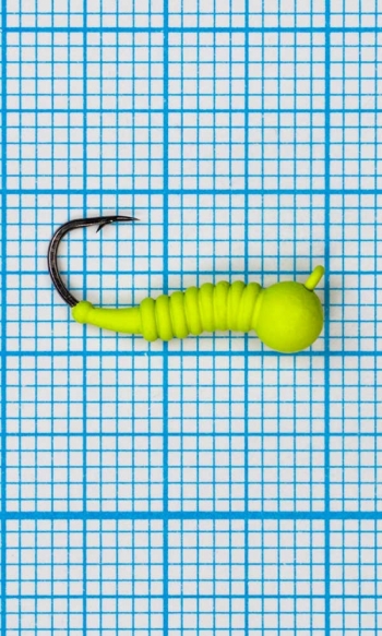 Мормышка Личинка комара (Mosquito) 1,2/10, желтый Fluo +