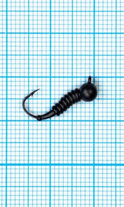 Мормышка Личинка комара (Mosquito) 1,2/10, чёрный