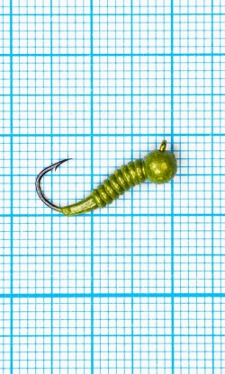 Мормышка Личинка комара (Mosquito) 1,2/10, желтый Fluo