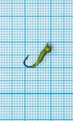 Мормышка Личинка комара (Mosquito) 0,3/14, желтый Fluo