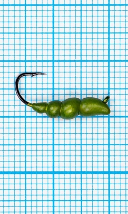 Мормышка Личинка жужелицы  (Сarabo) 1,0/10, желтый Fluo