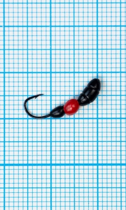 Мормышка Лесной Муравей (Formica RUFA) 0,75/12, чёрно-красный
