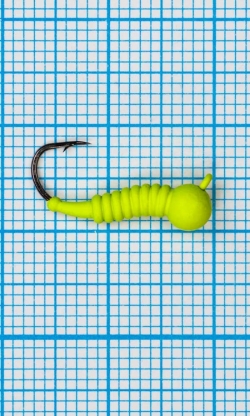 Мормышка Личинка комара (Mosquito) 1,2/10, желтый Fluo +