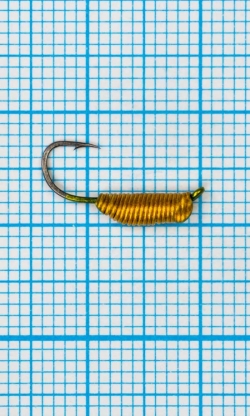 Мормышка Ручейник CADDIS № 2,жёлтый Fluo