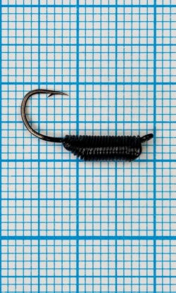 Мормышка Ручейник CADDIS № 3, черный Fluo